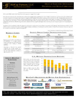 metals m&a market newsletter
